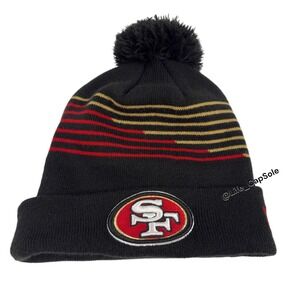 San Francisco 49ers Beanie Logo Heavy Knit Stocking Cap One Size NEW New Era NFL